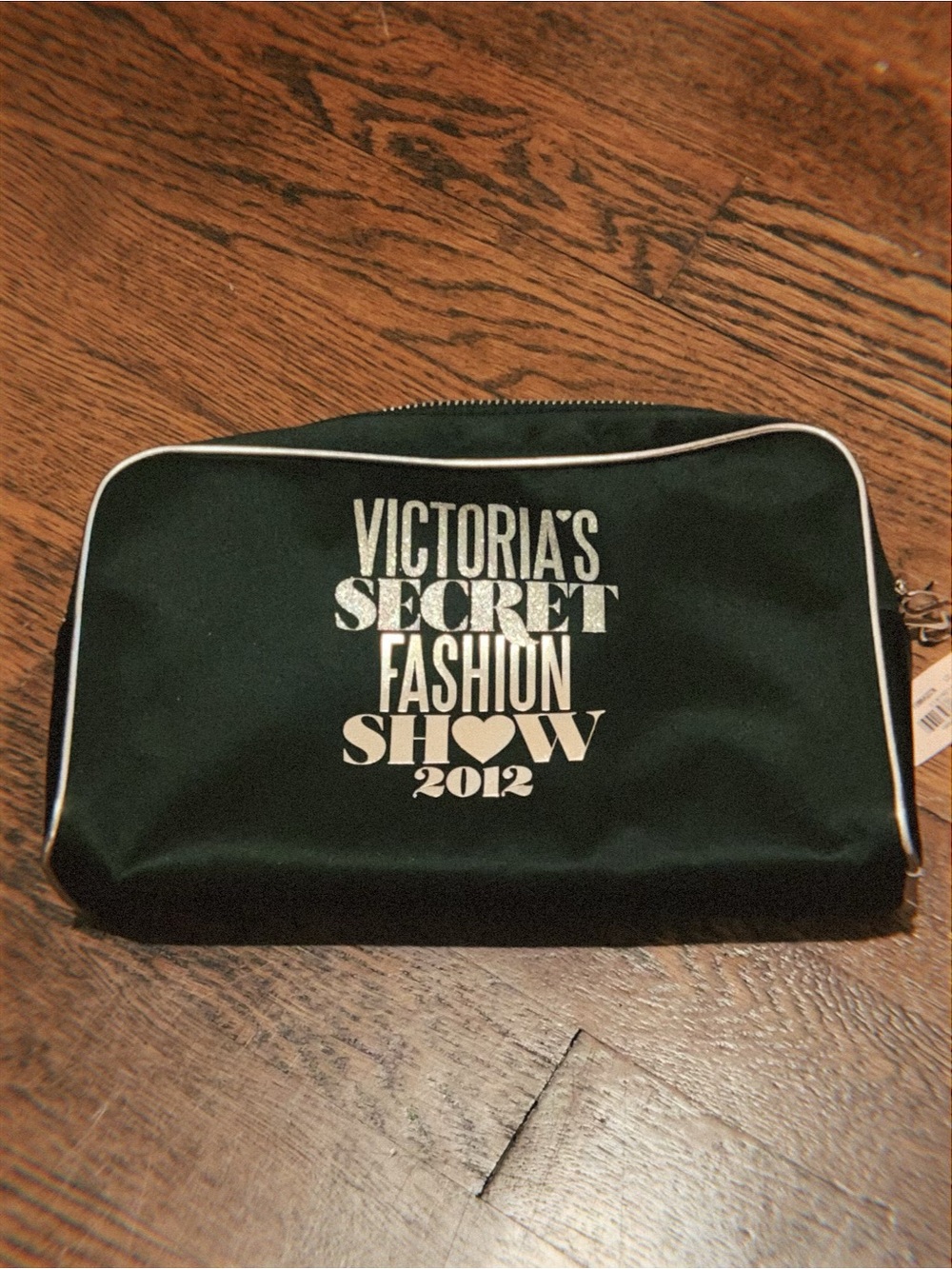 RARE VINTAGE Victoria's Secret Black Fashion Show 2012 Cosmetic Pouch